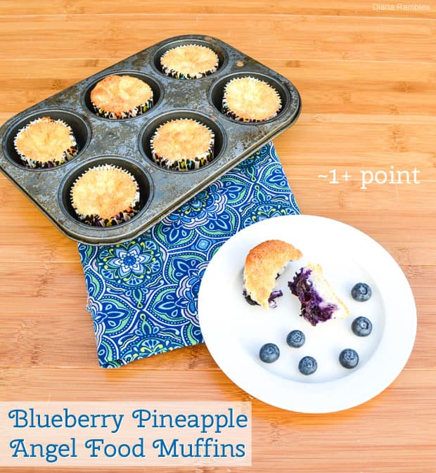 Blueberry Pineapple Angel Food Muffins Diana Rambles