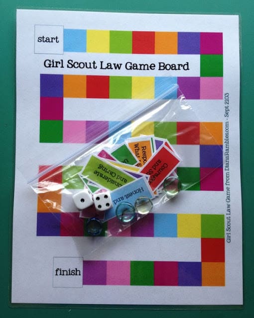 Learn the Girl Scout Law Game Free Printable