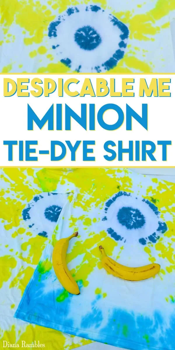 Minion Tie Dye Shirt Tutorial - Does your child love Despicable Me and the Minions? Have fun creating this Minion Tie Dye shirt for them to wear all summer.