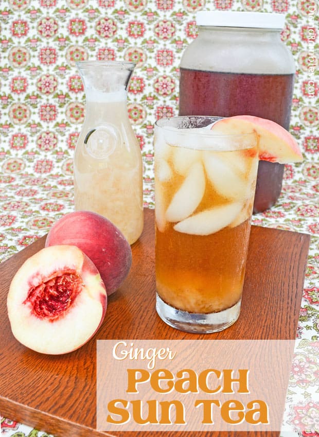 Ginger Peach Sun Tea
