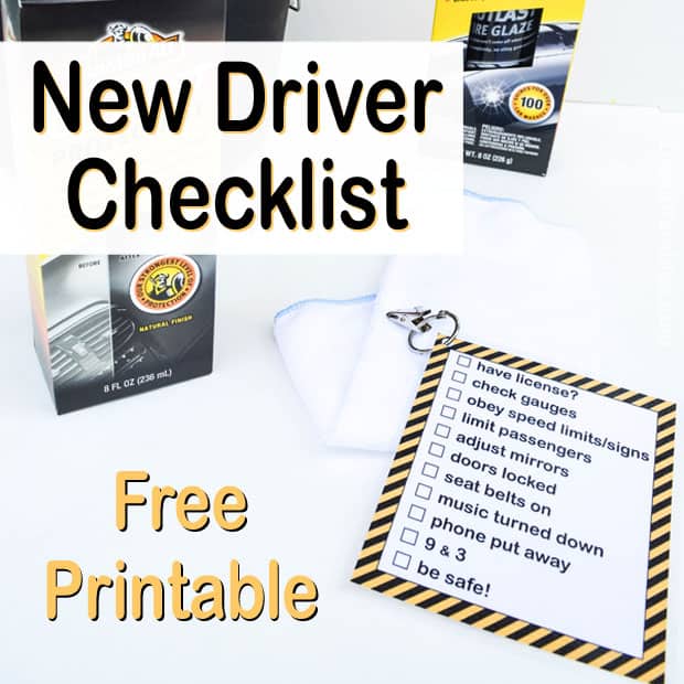 New Driver Checklist Free Printable #1stImpressionsCount AD
