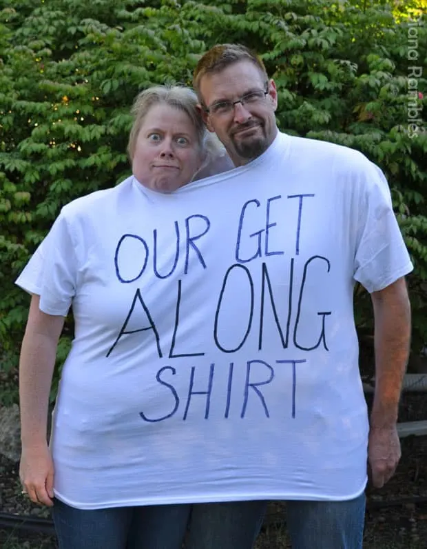 Our Get Along Shirt Couple Halloween Costume