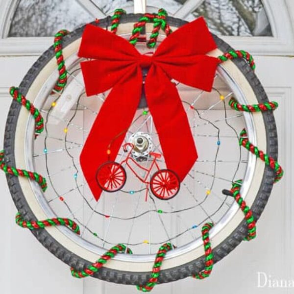 Bicycle Christmas Wreath