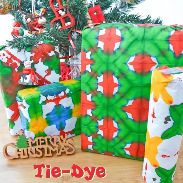 Tie-Dye Wrapping Paper Tutorial