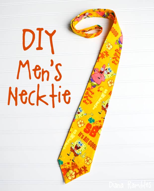 DIY Men's Necktie Tutorial