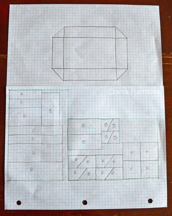 hand drawn plans for a snack arena