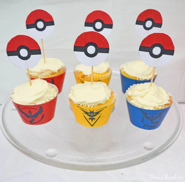 pokemon go party cupcakes