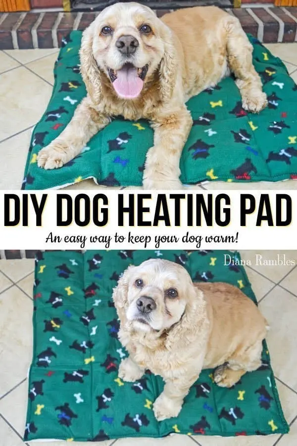 DIY Dog Heating Pad Tutorial - Make this Dog Heating Pad to keep your pooch warm during the cold of the winter. Your pet will love this heating bed.