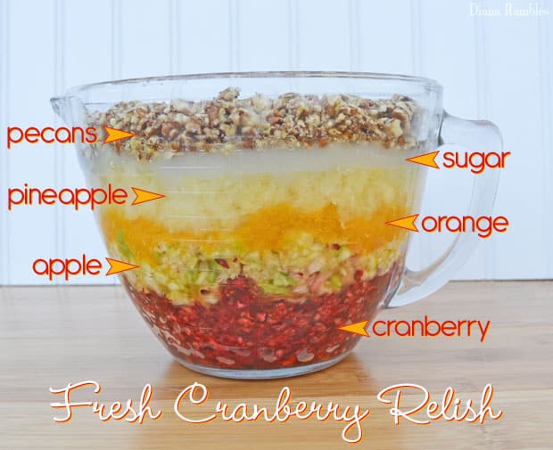 cranberry relish recipe layered ingredients