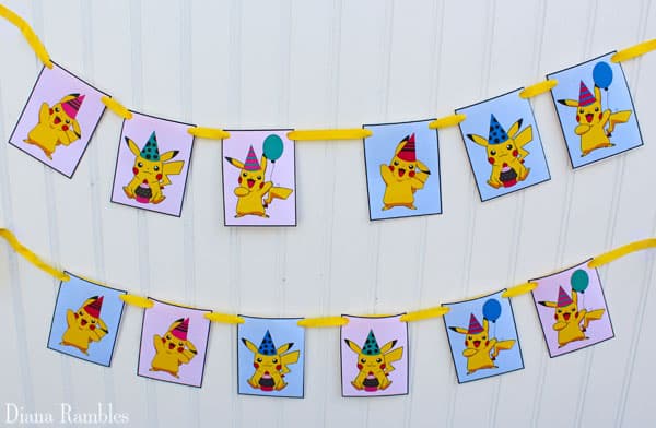 Pikachu Printable Banners