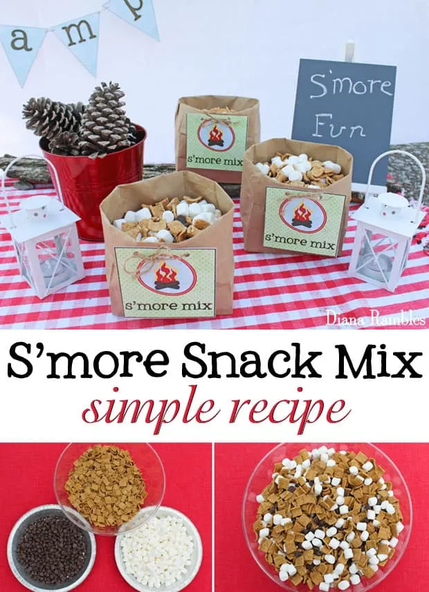 S'more Snack Mix Recipe - Create this simple snack mix that tastes just like s'mores. No campfire needed!