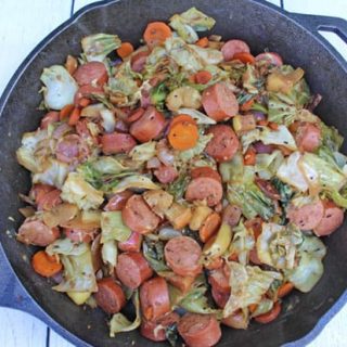 Kielbasa Cabbage Dinner Skillet
