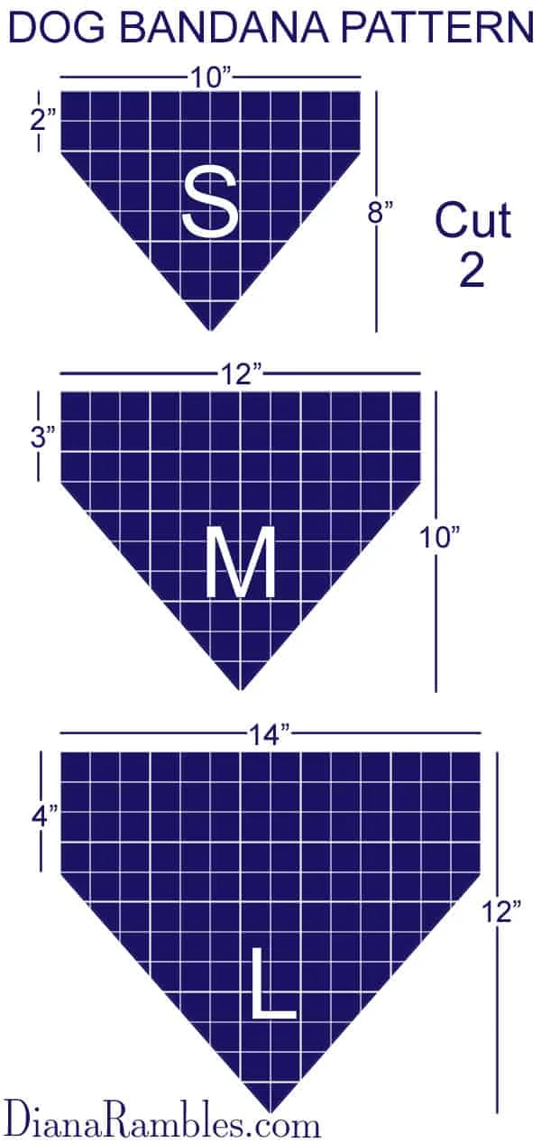 Dog Bandana Pattern & Easy Sewing Tutorial