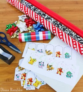 Pokemon Gift Tags Free Printable for Birthdays and Holidays