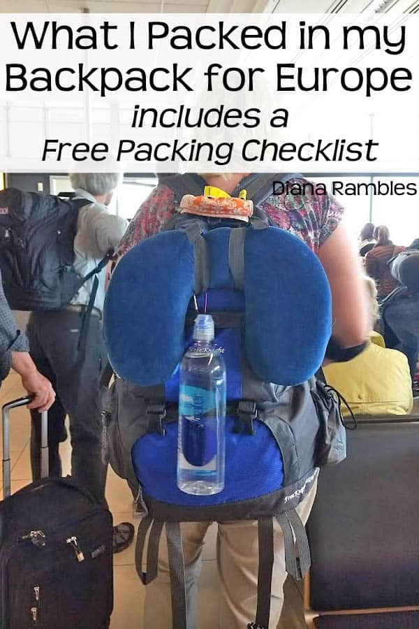 Backpack Carry-On Luggage in an Airport