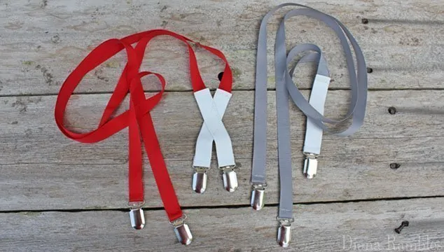 DIY Custom Suspenders with Ribbon