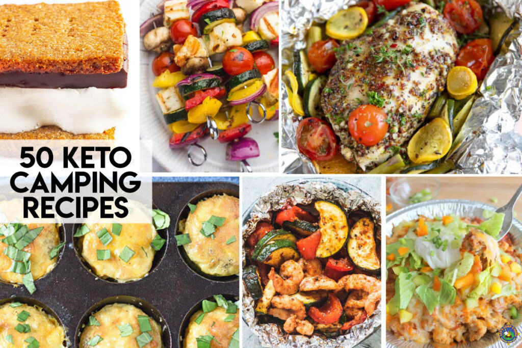 collage of keto recipes