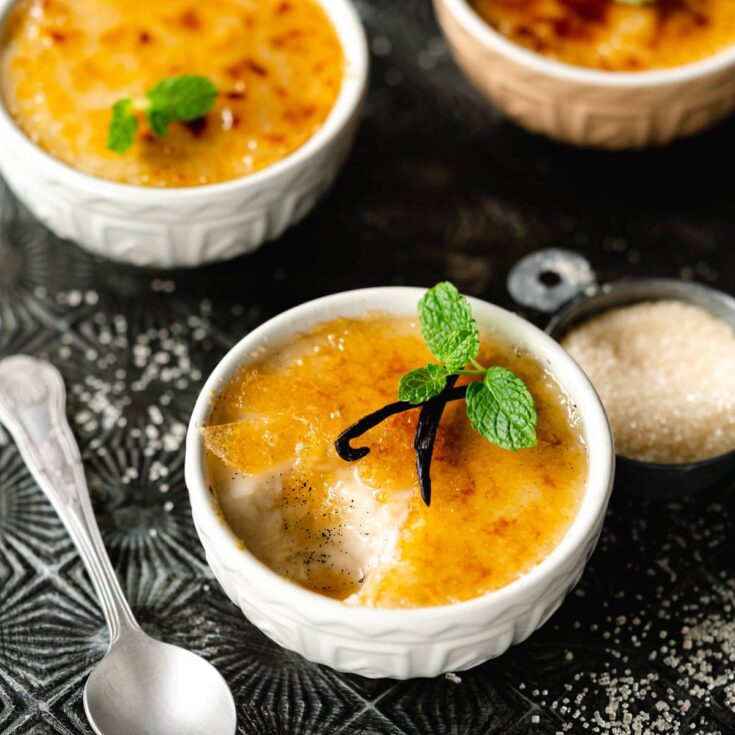 creme brulee in ramikins