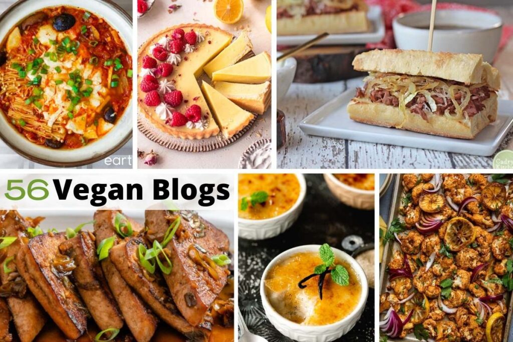 collage of vegan recipes