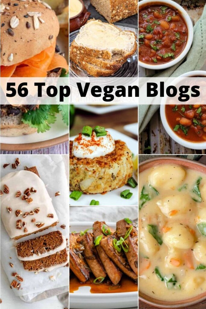 collage of vegan recipes