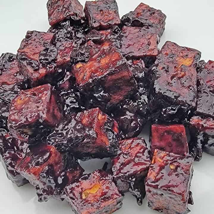 berry tofu nuggets