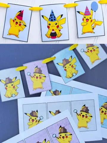 2 designs of Pikachu Banners