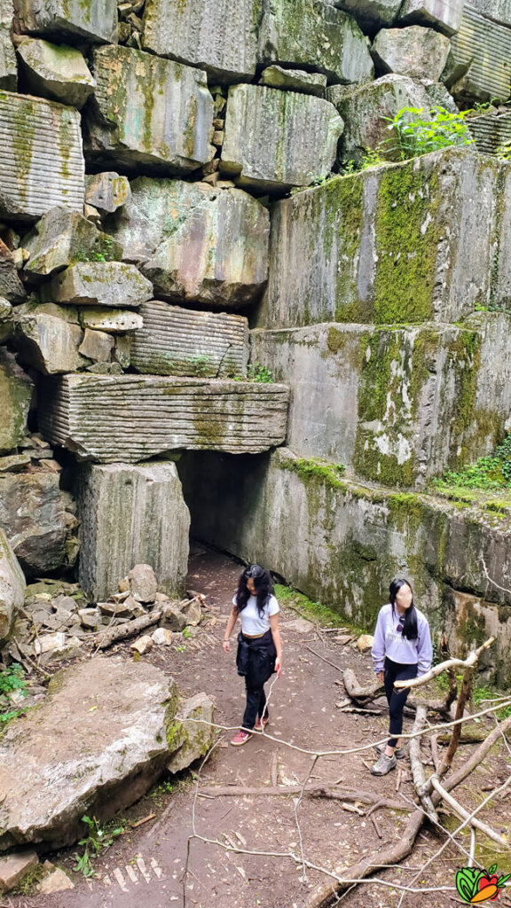 2 girls hiking at Hiking the Keyhole at Knoxville Outdoor Wilderness
